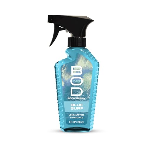 BOD Man Blue Surf Fragrance Body Spray, 8 fl oz - Refreshing Scent