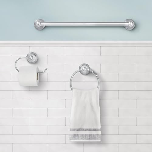 Moen Preston Single Post Toilet Paper Holder - Chrome Open Arm Design