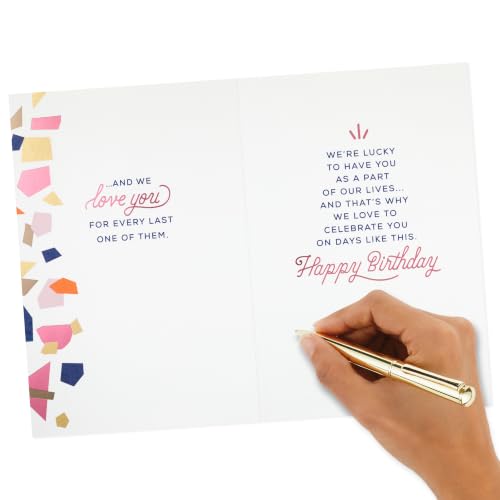 Hallmark Birthday Card for Mom - Modern Confetti Design