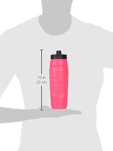 Under Armour 32oz Hot Pink Squeeze Water Bottle for Sports