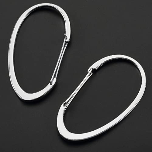 Chrome Shower Curtain Rings - Rustproof Decorative Hooks, Set of 12