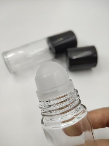 Glass Roller Bottles 30ml 4-Pack Refillable Perfume Oils