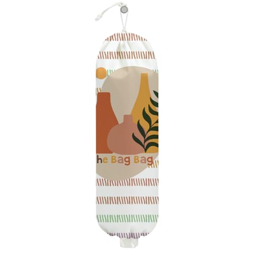 Wall Mount Grocery Bag Holder - Large Reusable Organizer for 50+ Bags