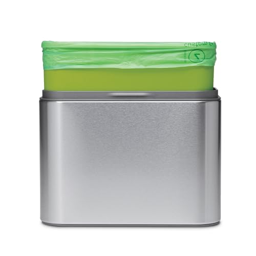 simplehuman 60 Pack Code Z Compostable Trash Bag Liners 4L Fit for Caddy, Plant-Based PVOH