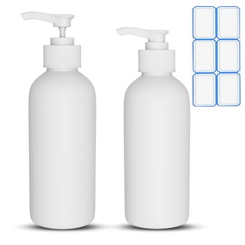 DTDNZKN 2 Pack 10 Oz Pump Bottles Dispenser for Soap and Lotion