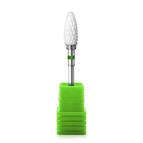 KADS Ceramic Nail Drill Bit Medium Flame Cuspidal Electric File