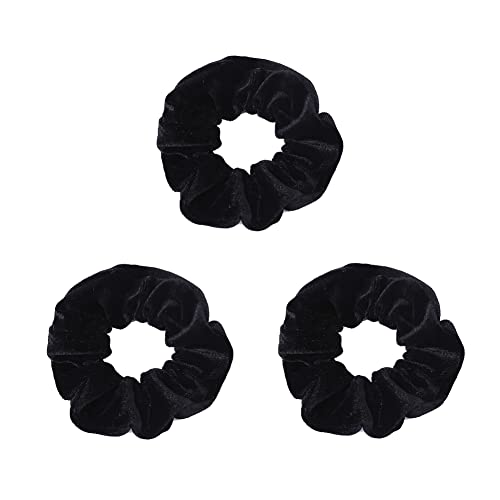 Large Velvet Hair Scrunchies 3 Pcs Stretchy Hair Ties for Women