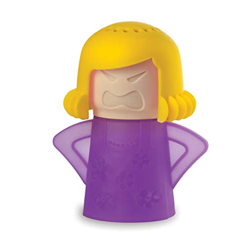 Angry Mama Microwave Steam Cleaner - Heat-Resistant Purple Kitchen Tool