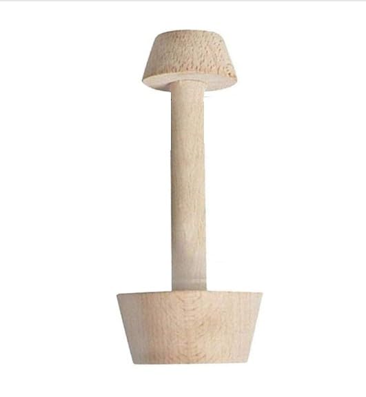 Dual-Sided Wooden Tart Tamper for Pastries & Pies