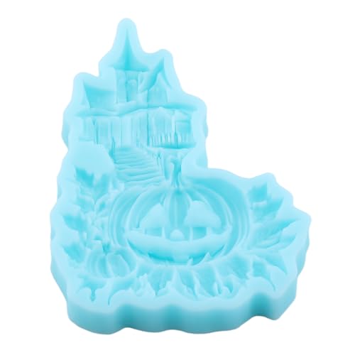 Halloween Fondant Molds - Pumpkin & Haunted House Silicone Mold