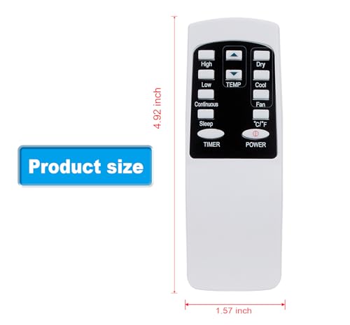 AULCMEET Replacement Remote Control for SereneLife Portable Air Conditioners