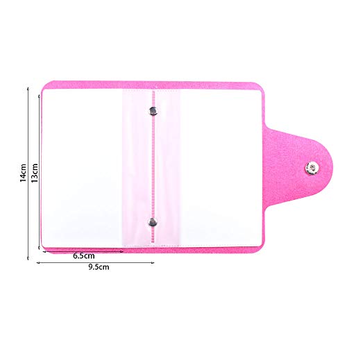 FingerAngel Nail Stamping Plate Holder Case Rose Red 20 Slots Organizer