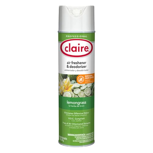 Claire CL1307 Lemongrass Air Freshener and Odor Neutralizer Spray