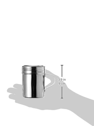 Winco 10 oz Stainless Steel Dredge with Handle for Professional Kitchens
