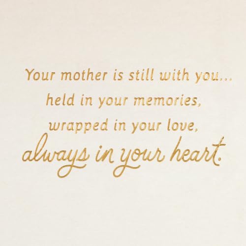 Hallmark Sympathy Card for Loss of Mom - A Mom's Love Never Ends, 5x7.2"