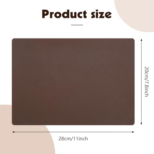 Self-Adhesive Leather Repair Patches - 4pcs, 8x11 Inch Brown