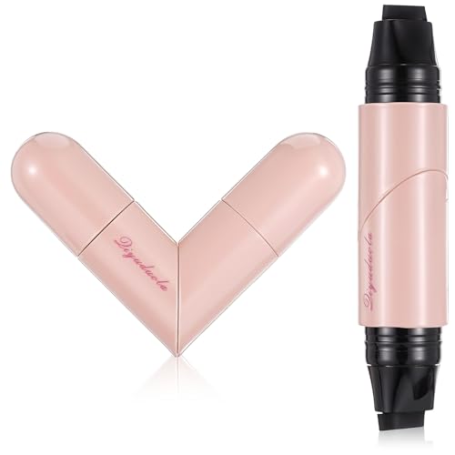 Dual-Ended Winged Eyeliner Stamp Pen 2 PCS Waterproof Black and Brown