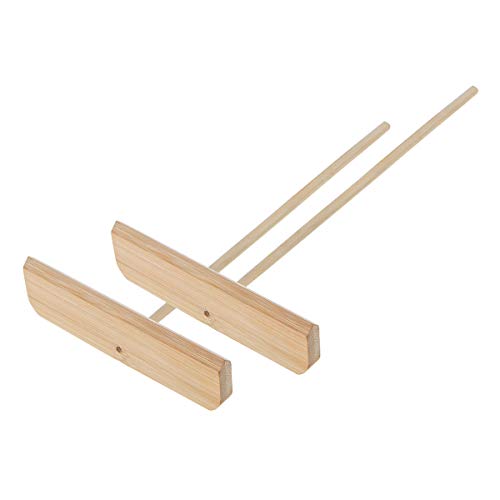 Wooden Crepe Spreaders - 2 Pack Pancake Batter Tools