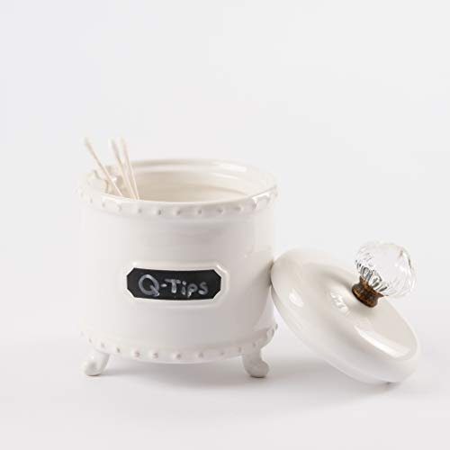 Mud Pie Small Circa Chalkboard Label Bath Canister