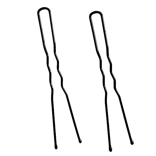 Leline's Black U-Shaped Hair Pins 2.4 Inch Bun Pins 50 Pack