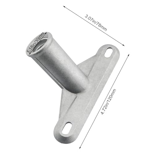 Aluminium Alloy Broom Handle Connector Bracket - 18mm Thread