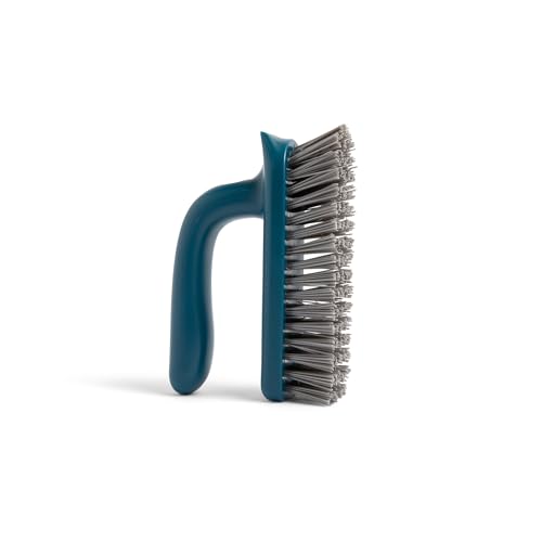 Full Circle Clean Ocean Teal Grout & Tile Scrub Brush - Eco-Friendly Bathroom Cleaner