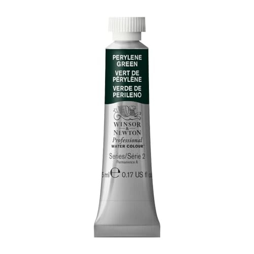 Winsor & Newton Professional Watercolor Tube Perylene Green 5ml - Artist Quality
