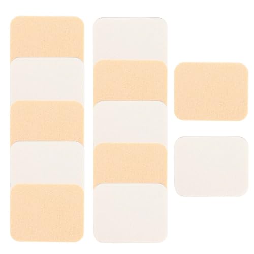 Sliverdew 12 Pcs Square Makeup Sponges Latex Foundation Puffs for Liquid Cream