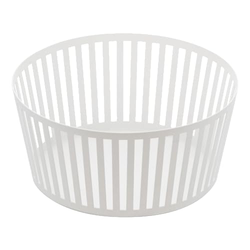 Yamazaki Home Tower Striped Steel Fruit Basket ? Kitchen Storage Produce Holder
