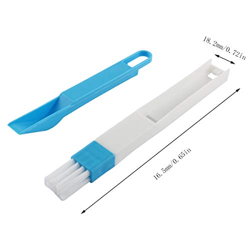 2-Pack Window & Track Cleaning Brushes with Dustpans - Detachable & Reusable