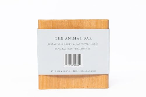 The Animal Bar Natural Alder Wood Self-Draining Soap Dish Holder