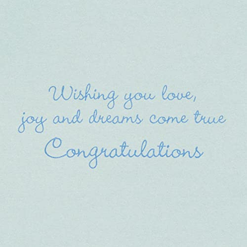 Papyrus Wedding Shower Card - Dreams Come True Glitter Embellishment