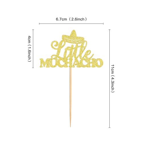 24Pcs Little Muchacho Cupcake Toppers - Mexico Fiesta Party Picks