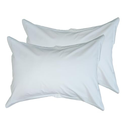 BoL CamelliaCasa 400 Thread Count 100% Cotton Pillowcase Set, Standard White