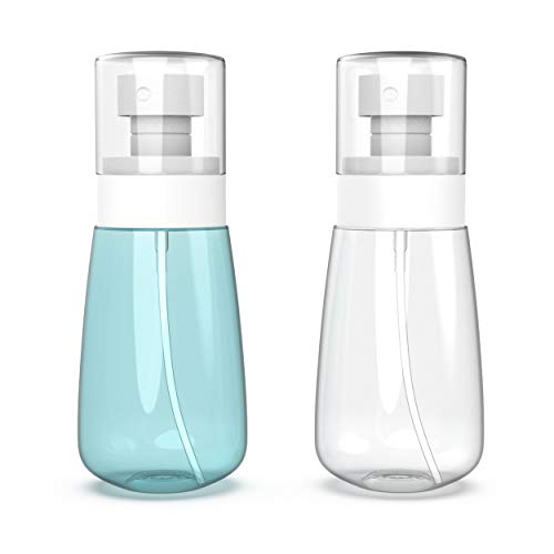 RELANOR Travel Size Spray Bottle 2oz - 2 Pack Leak Proof Fine Mist