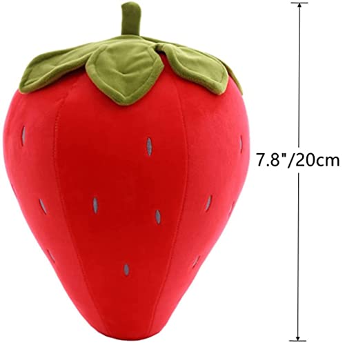 Cute Strawberry Plush Pillow for Kids - Soft & Cuddly Toy (20cm)