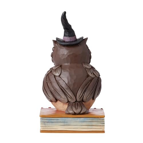 Enesco Jim Shore Heartwood Creek Halloween Owl Pint-Sized Figurine, 5.51 Inch, Multicolor