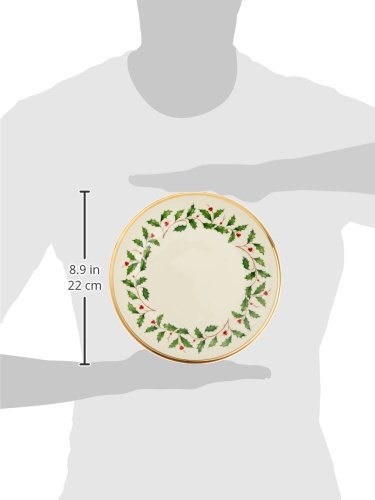 Lenox Holiday Porcelain Salad Plate Set for 6 - Christmas Dinnerware