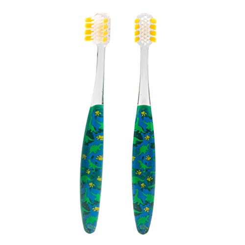 Ooak Kids Manual Toothbrush Soft Bristles 2 Pack Dinosaur