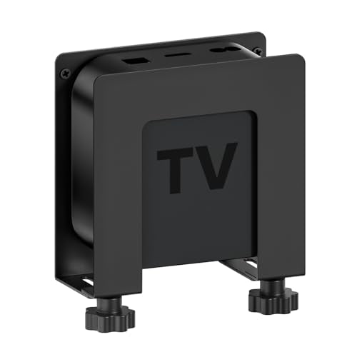 Adjustable Metal Wall Mount for Apple TV - Behind TV & Under Desk Holder