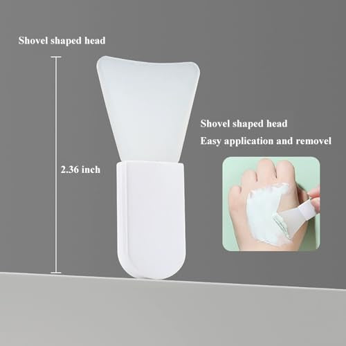 NaYiissi 3-Piece Silicone Face Mask Applicator Brush & Spatula Set
