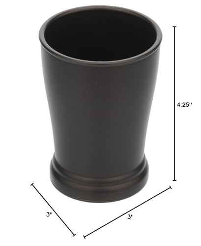 iDesign Kent Tumbler Cup, Bronze - 1 Count Bathroom Organizer