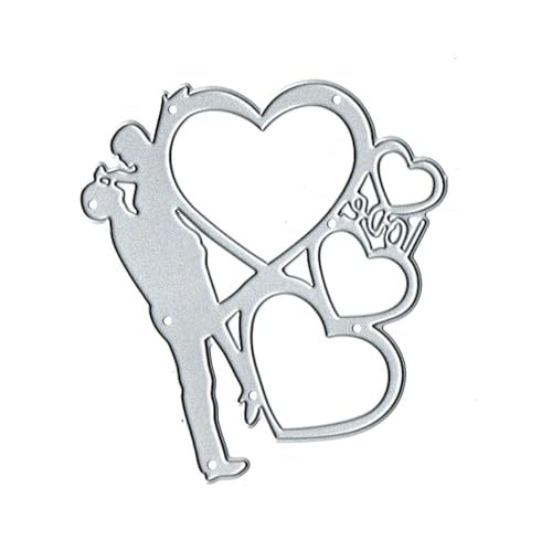 Hearts Couple Wedding Metal Cutting Dies for Scrapbooking