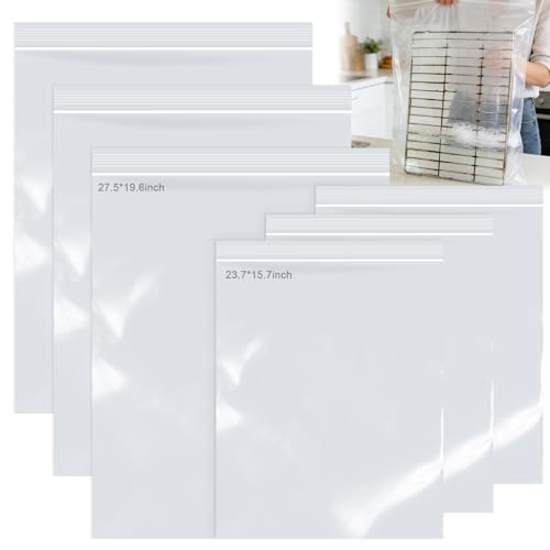 Heavy Duty Reusable Oven Rack Cleaning Bags - 6 Pack