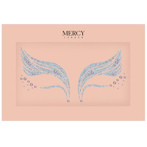 Mercy London White Swan Face Jewels & Headpiece Stick-On Gems