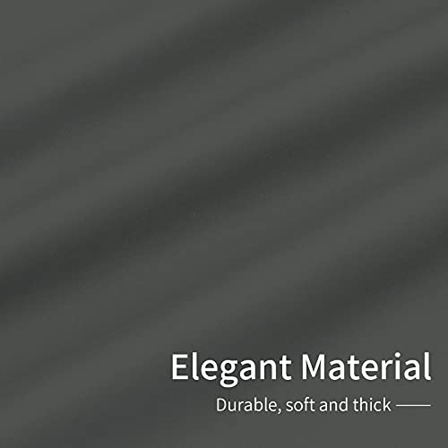 Easy-Going Thermal Blackout Curtains 42x84 Inch Grey, 2-Panel Set