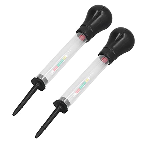 Yuecoom 2Pcs Car Battery Density Tester Kit - High Precision Hydrometer for RV/Ship
