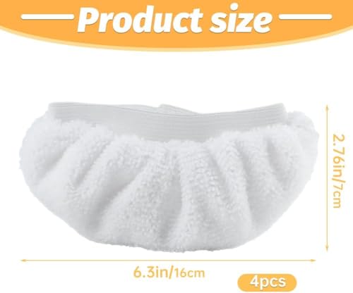 RODISHOMM Universal Steam Cleaner Accessories, 10 Pcs Washable Mop Pads