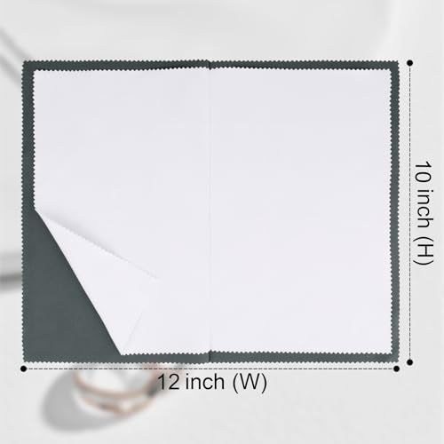 2PC X-Large Jewelry Polishing Cloths - Safe & Durable 12x10''