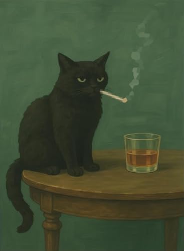 Black Cat Diamond Painting Kit - 5D DIY Art for Home Decor